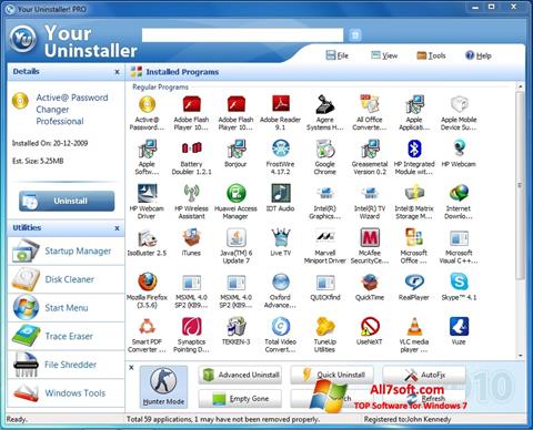 Screenshot Your Uninstaller para Windows 7