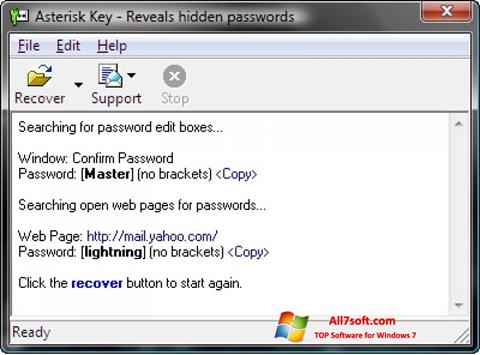 Screenshot Asterisk Key para Windows 7