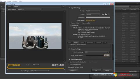 Screenshot Adobe Media Encoder para Windows 7