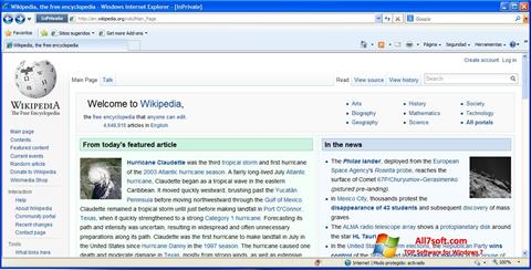 Screenshot Internet Explorer para Windows 7