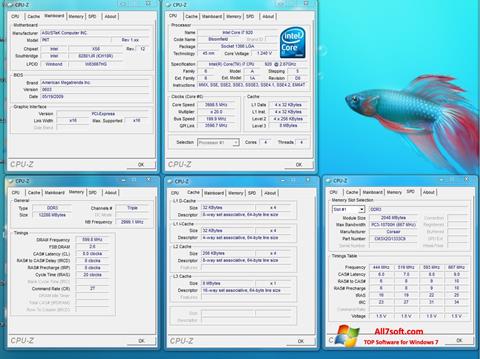Screenshot CPU-Z para Windows 7