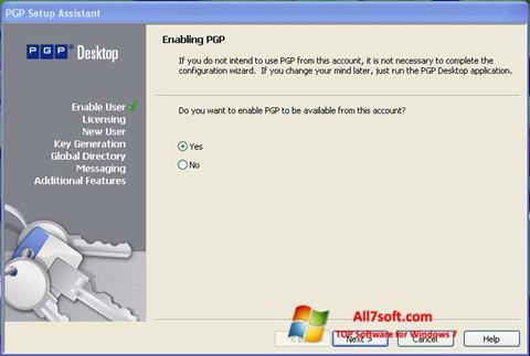 Screenshot PGP Desktop para Windows 7
