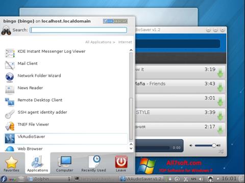 Screenshot VkAudioSaver para Windows 7