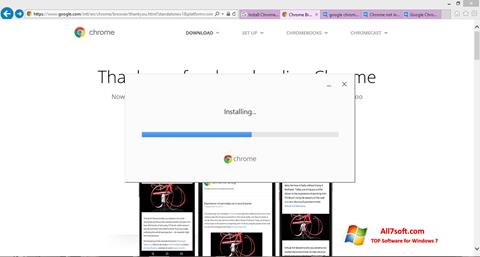 Screenshot Google Chrome Offline Installer para Windows 7