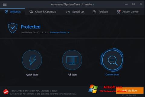 Screenshot Advanced SystemCare para Windows 7
