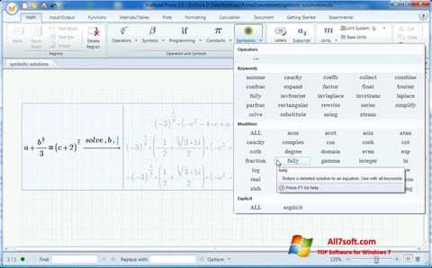 Screenshot MathCAD para Windows 7