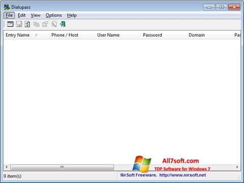 Screenshot Dialupass para Windows 7