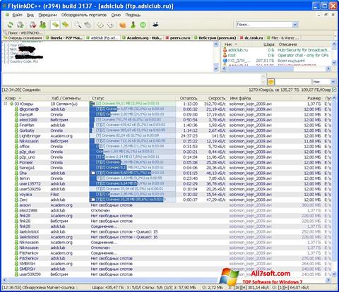 Screenshot FlylinkDC++ para Windows 7
