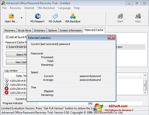 Screenshot Advanced Office Password Recovery para Windows 7
