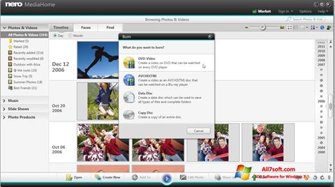 Screenshot Nero MediaHome para Windows 7