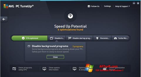 Screenshot AVG PC Tuneup para Windows 7