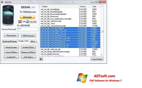 Screenshot BBSAK para Windows 7