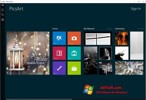 Screenshot PicsArt para Windows 7