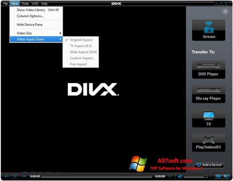 Screenshot DivX Player para Windows 7