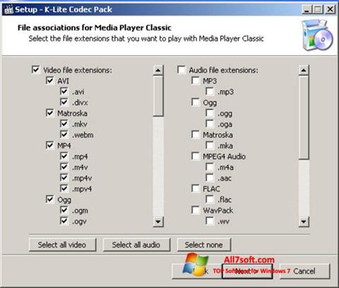 Screenshot K-Lite Codec Pack para Windows 7