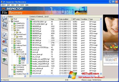 Screenshot PC Inspector File Recovery para Windows 7