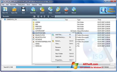 Screenshot WinISO para Windows 7