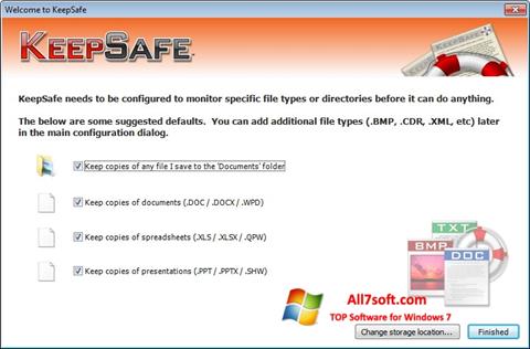Screenshot KeepSafe para Windows 7