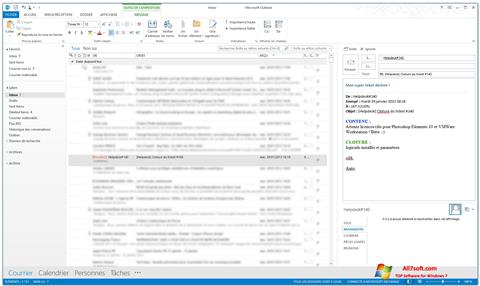 Screenshot Microsoft Outlook para Windows 7