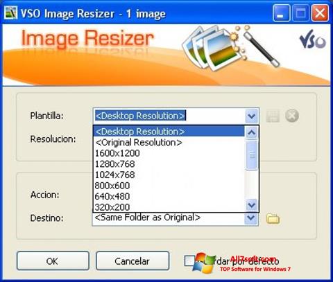 Screenshot VSO Image Resizer para Windows 7