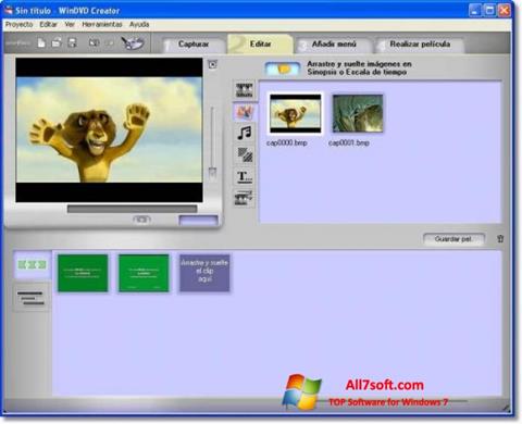 Screenshot WinDVD Creator para Windows 7