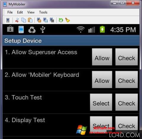 Screenshot MyMobiler para Windows 7