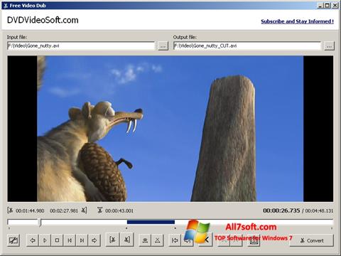 Screenshot Free Video Dub para Windows 7