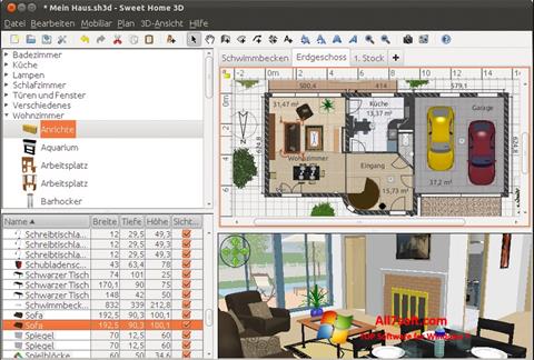 Screenshot Sweet Home 3D para Windows 7