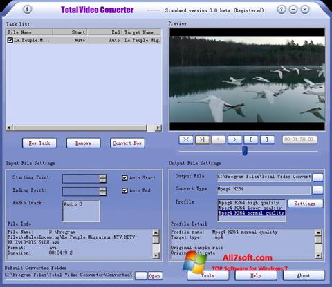 Screenshot Total Video Converter para Windows 7