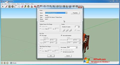 Screenshot SketchUp Make para Windows 7