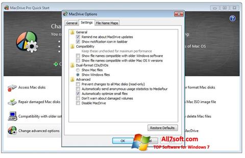 Screenshot MacDrive para Windows 7