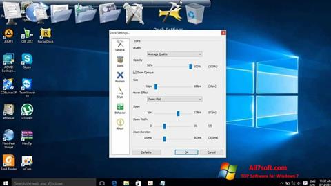 Screenshot RocketDock para Windows 7