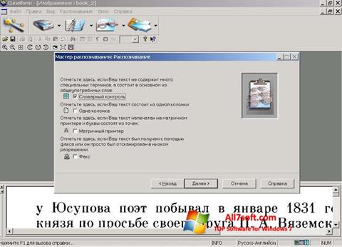 Screenshot CuneiForm para Windows 7
