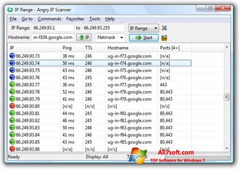 Screenshot Angry IP Scanner para Windows 7