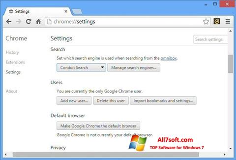 Screenshot Chrome Cleanup Tool para Windows 7