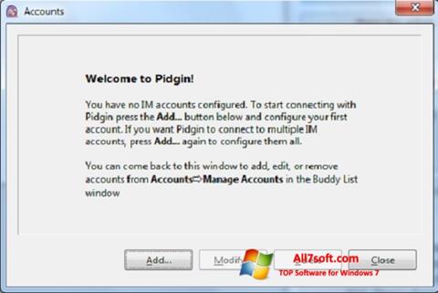 Screenshot Pidgin para Windows 7