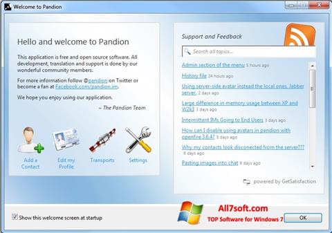Screenshot Pandion para Windows 7