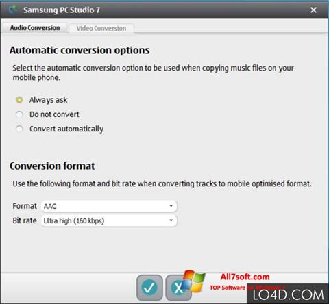Screenshot Samsung PC Studio para Windows 7