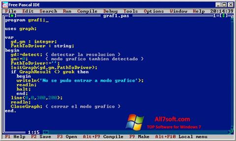Screenshot Free Pascal para Windows 7