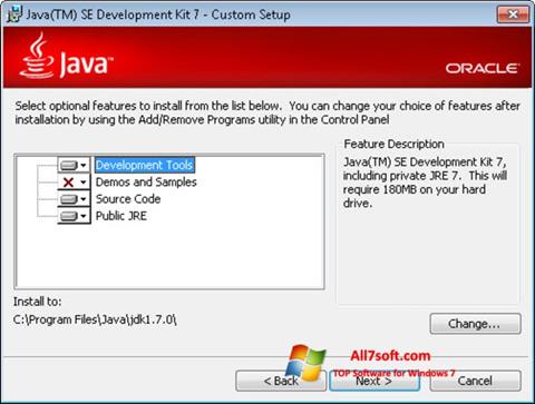 Screenshot Java Development Kit para Windows 7