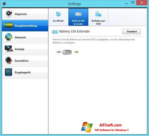 Screenshot Easy Settings para Windows 7