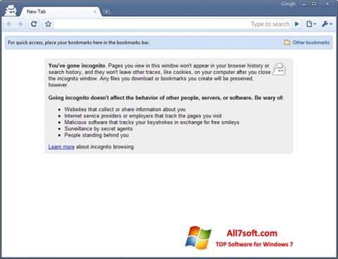 Screenshot Google Chrome Beta para Windows 7