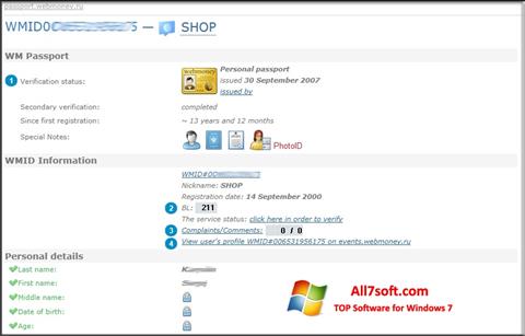Screenshot WebMoney Keeper Classic para Windows 7
