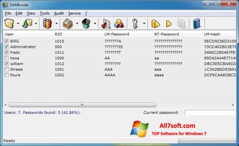 Screenshot SAMInside para Windows 7