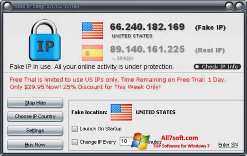 Screenshot Hide IP Easy para Windows 7