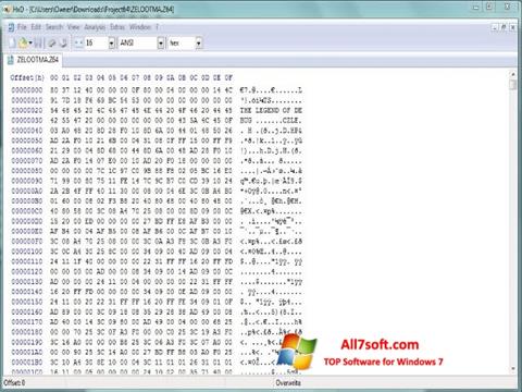 Screenshot Hex Editor para Windows 7