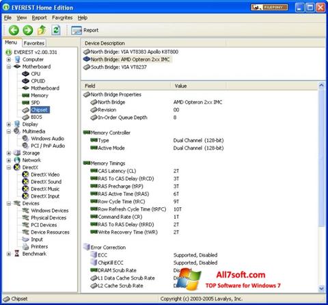 Screenshot EVEREST Home Edition para Windows 7