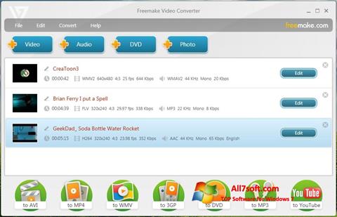 Screenshot Freemake Video Converter para Windows 7