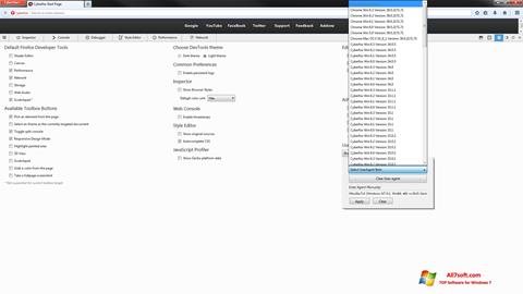 Screenshot Cyberfox para Windows 7