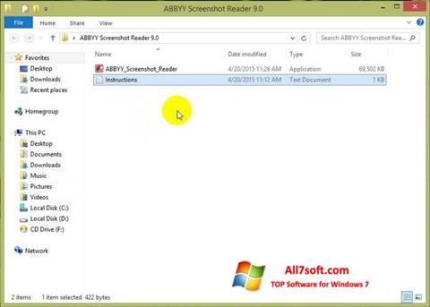Screenshot ABBYY Screenshot Reader para Windows 7